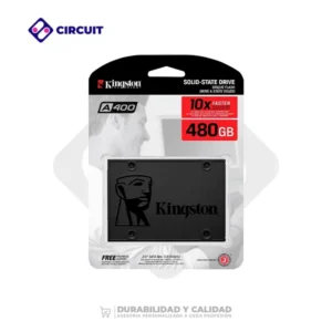 DISCO SOLIDO SATA KINGSTON 480GB A400 SATA 3 2.5INC"